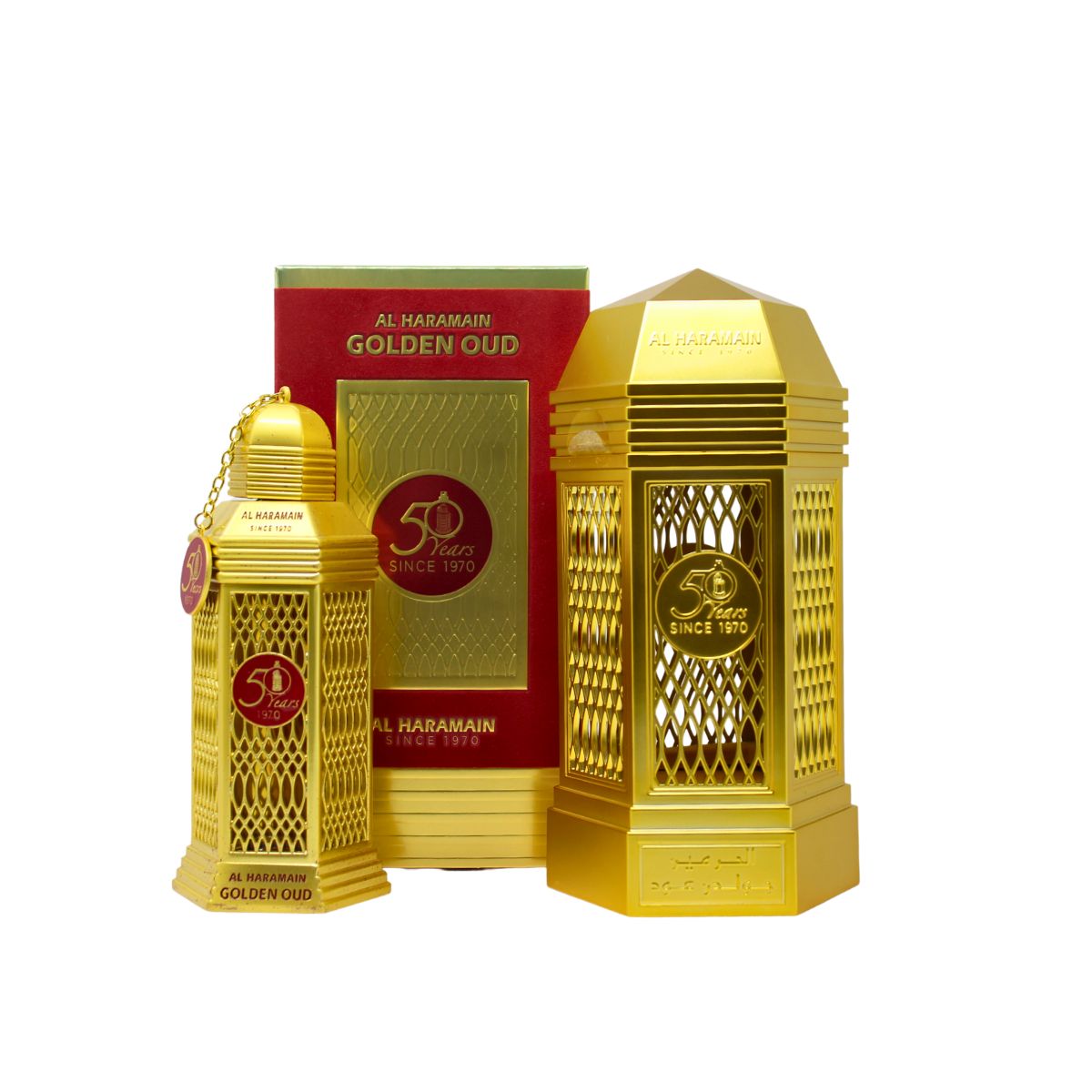 Foto 2 pulgar | Perfume Al Haramain 50 Years Golden Oud Eau De Parfum 100 Ml Unisex