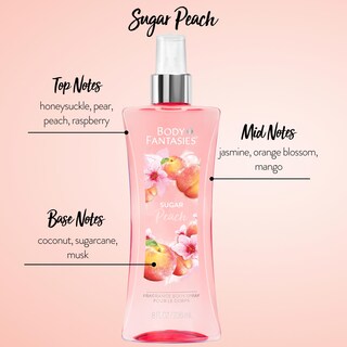 Foto 2 | Spray Corporal Body Fantasies Signature Sugar Peach 240 Ml - Venta Internacional.
