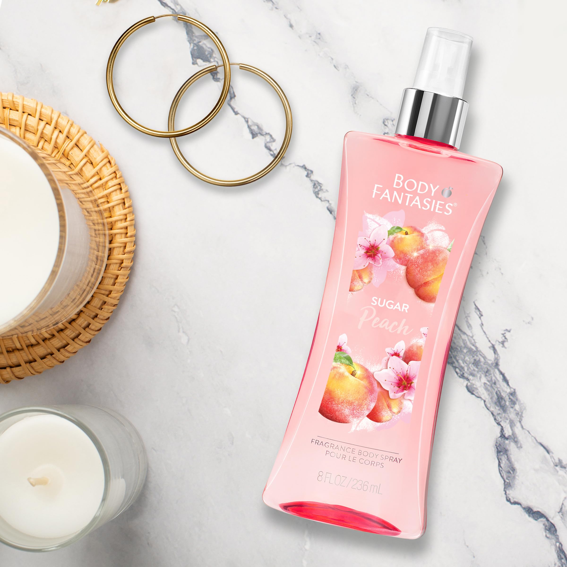 Foto 6 pulgar | Spray Corporal Body Fantasies Signature Sugar Peach 240 Ml - Venta Internacional.