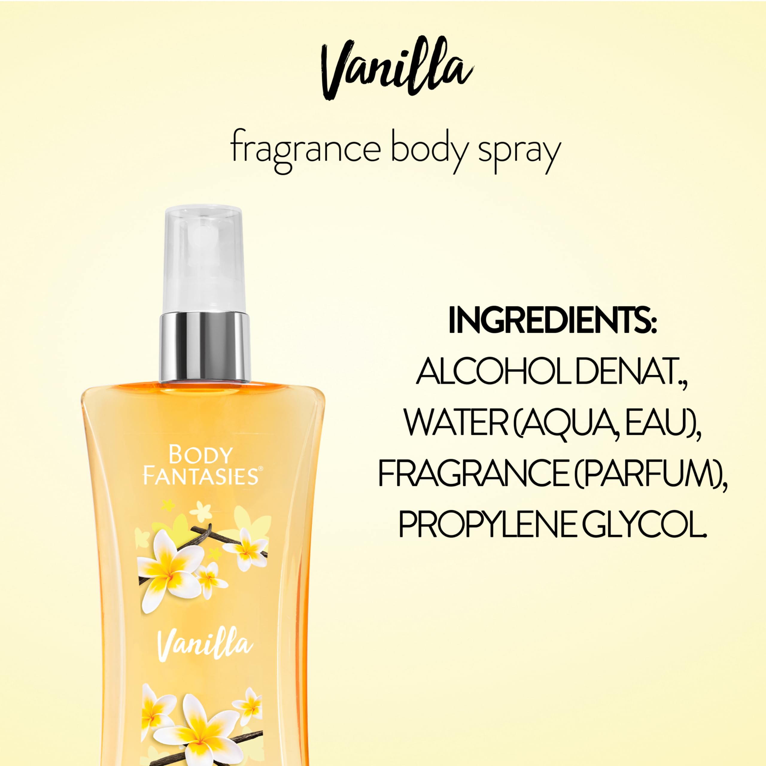 Foto 7 pulgar | Perfume Corporal Body Fantasies Vanilla 236ml - Venta Internacional.