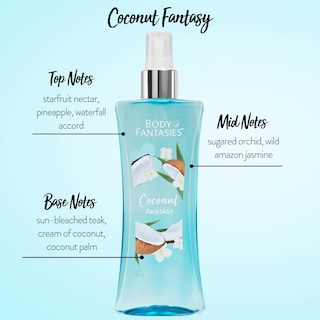 Foto 2 | Spray Corporal Body Fantasies Coconut Fantasy 236 Ml Para Mujer - Venta Internacional.