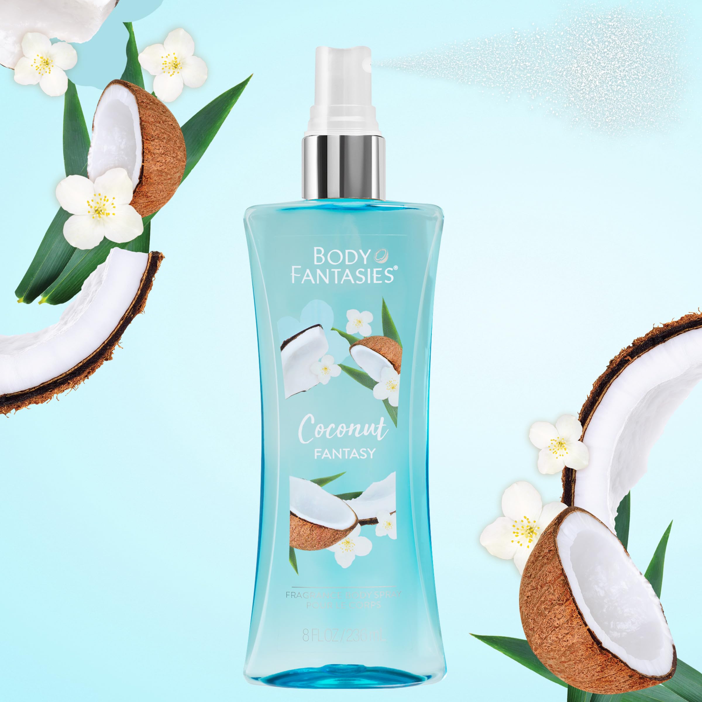 Foto 5 pulgar | Spray Corporal Body Fantasies Coconut Fantasy 236 Ml Para Mujer - Venta Internacional.