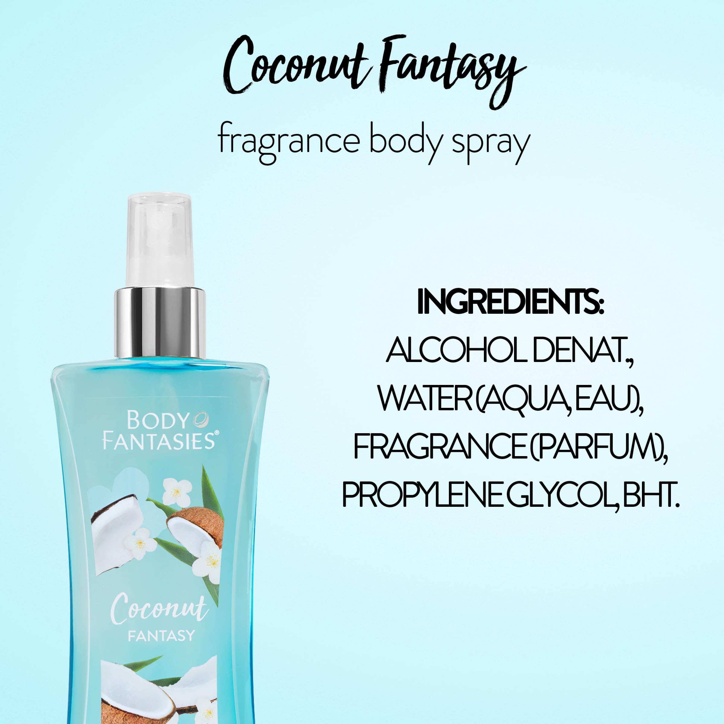 Foto 8 pulgar | Spray Corporal Body Fantasies Coconut Fantasy 236 Ml Para Mujer - Venta Internacional.