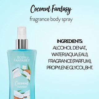 Foto 7 | Spray Corporal Body Fantasies Coconut Fantasy 236 Ml Para Mujer - Venta Internacional.