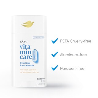 Foto 3 | Desodorante en Barra Dove Vitamincare+ Fresh Linen & Sea Mineral 2.6 oz sin Aluminio - Venta Internacional