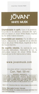 Foto 3 | Perfume Jovan White Musk Eau De Cologne 60 ml para Mujer - Venta Internacional