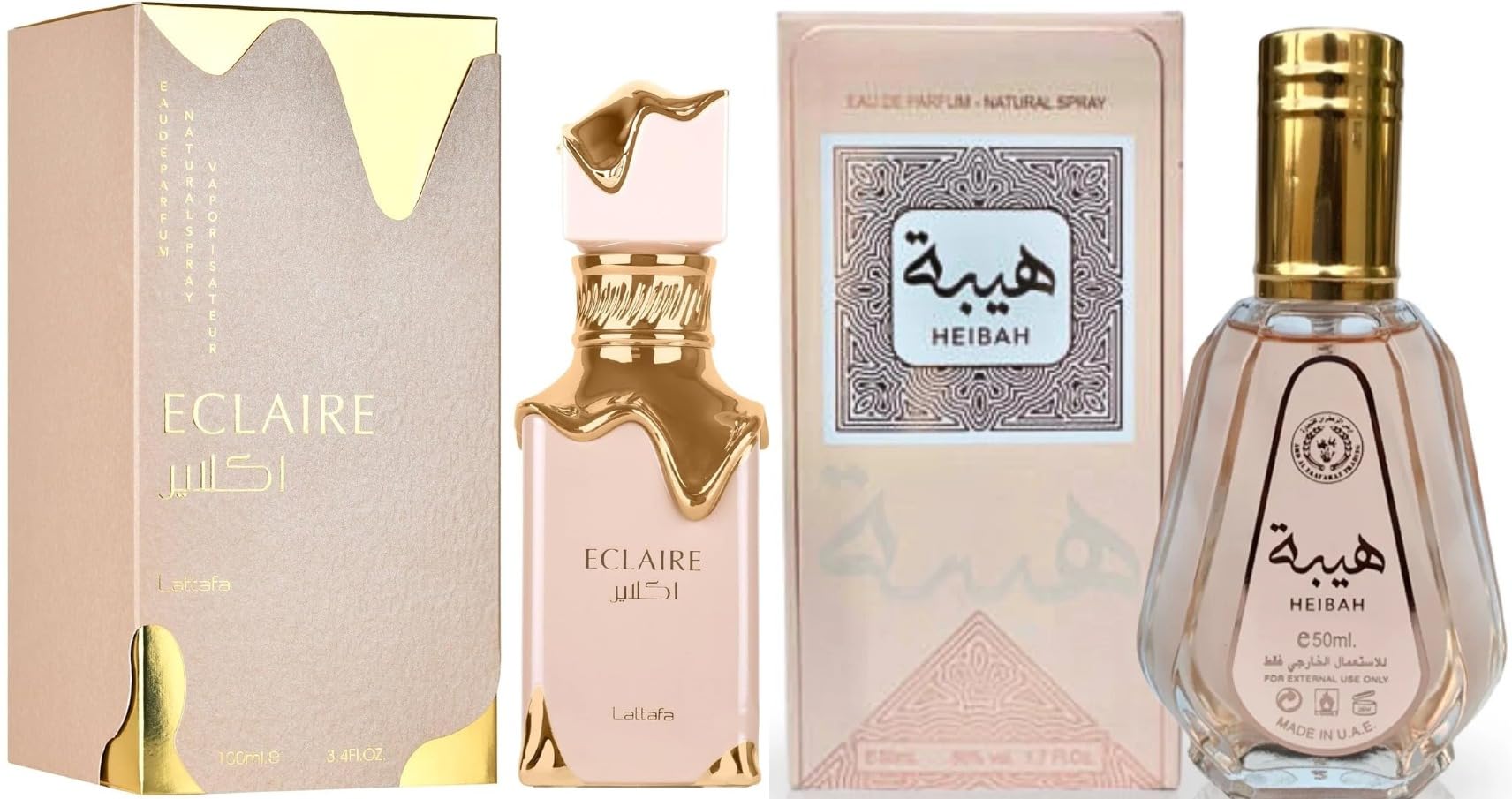 Foto 2 pulgar | Eau De Parfum Perfume Eclaire 100 Ml + Eau De Parfum Heibah 50 Ml - Venta Internacional.