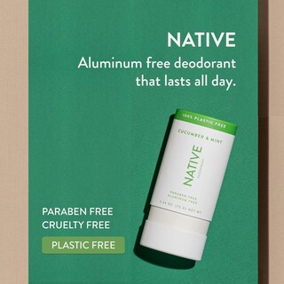 Foto 2 | Desodorante Nativo, Libre De Plástico, 72 Horas, Control De Olores, Pepino Y Menta - Venta Internacional.