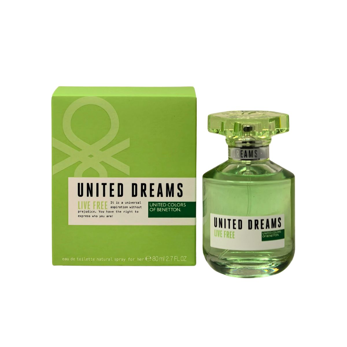 Foto 2 pulgar | Perfume Benetton United Dreams Live Free Edt 80 Ml para Mujer