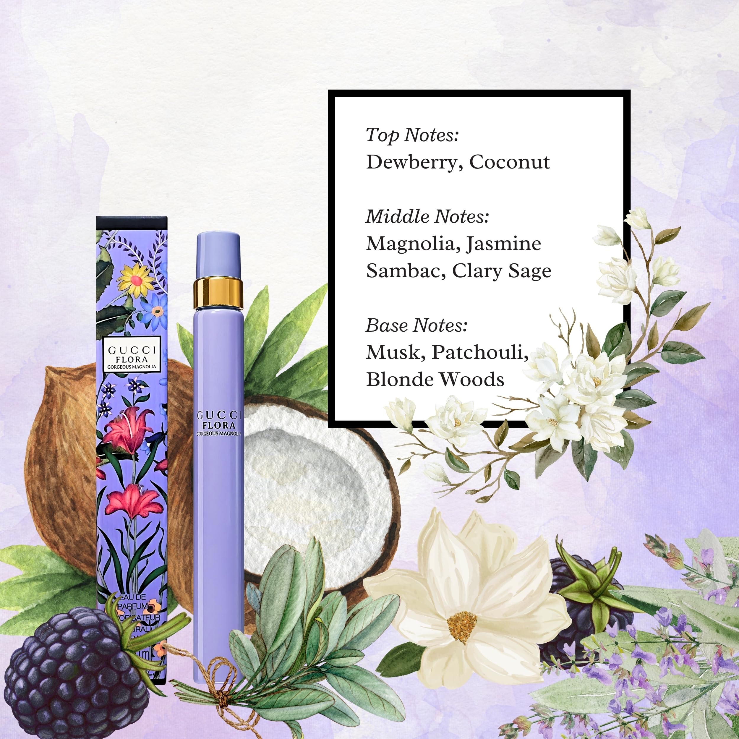 Foto 4 pulgar | Perfume Gucci Flora Gorgeous Magnolia Eau De Parfum, 10 Ml - Venta Internacional.