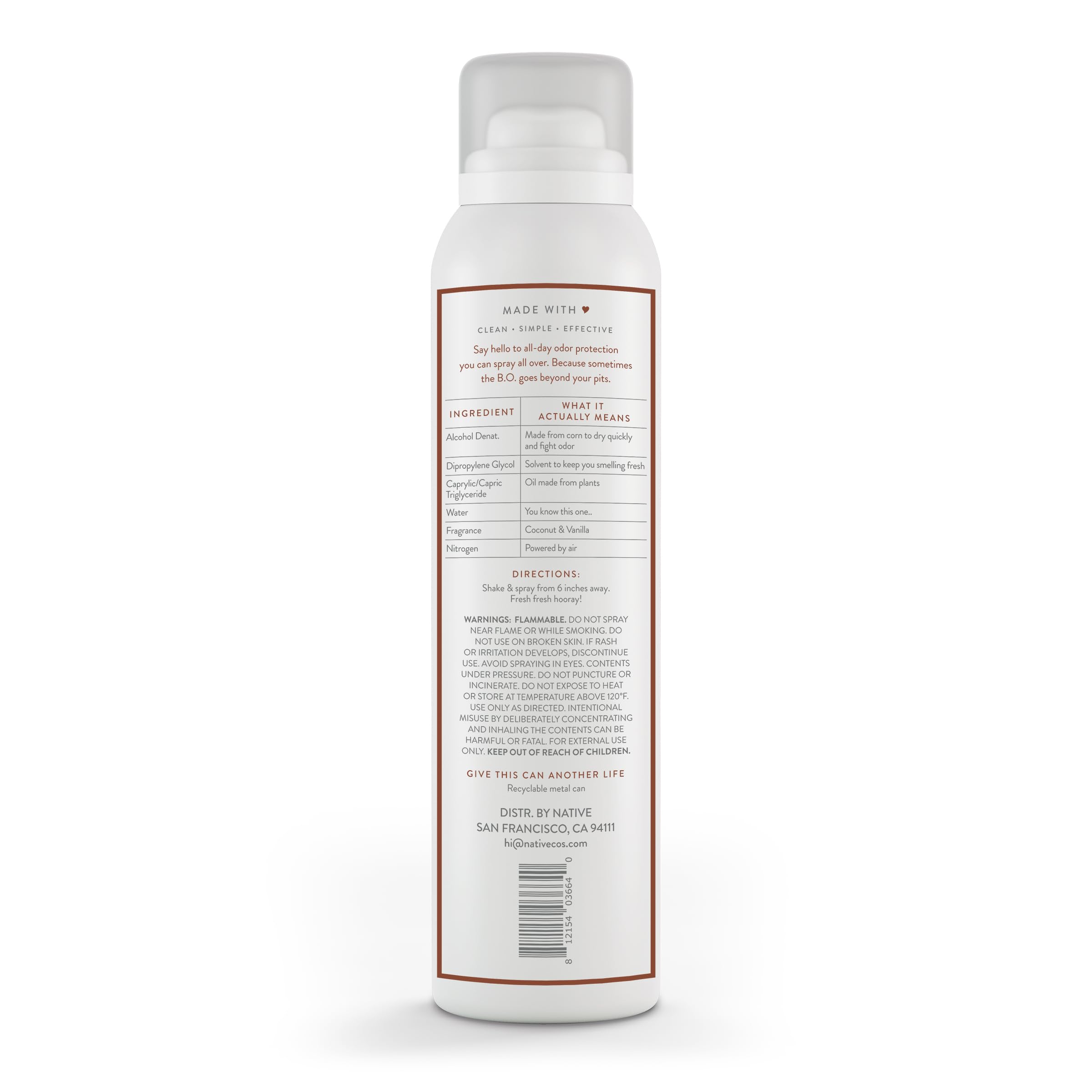 Foto 3 pulgar | Desodorante Corporal Native Coco y Vainilla 100 ml - Venta Internacional