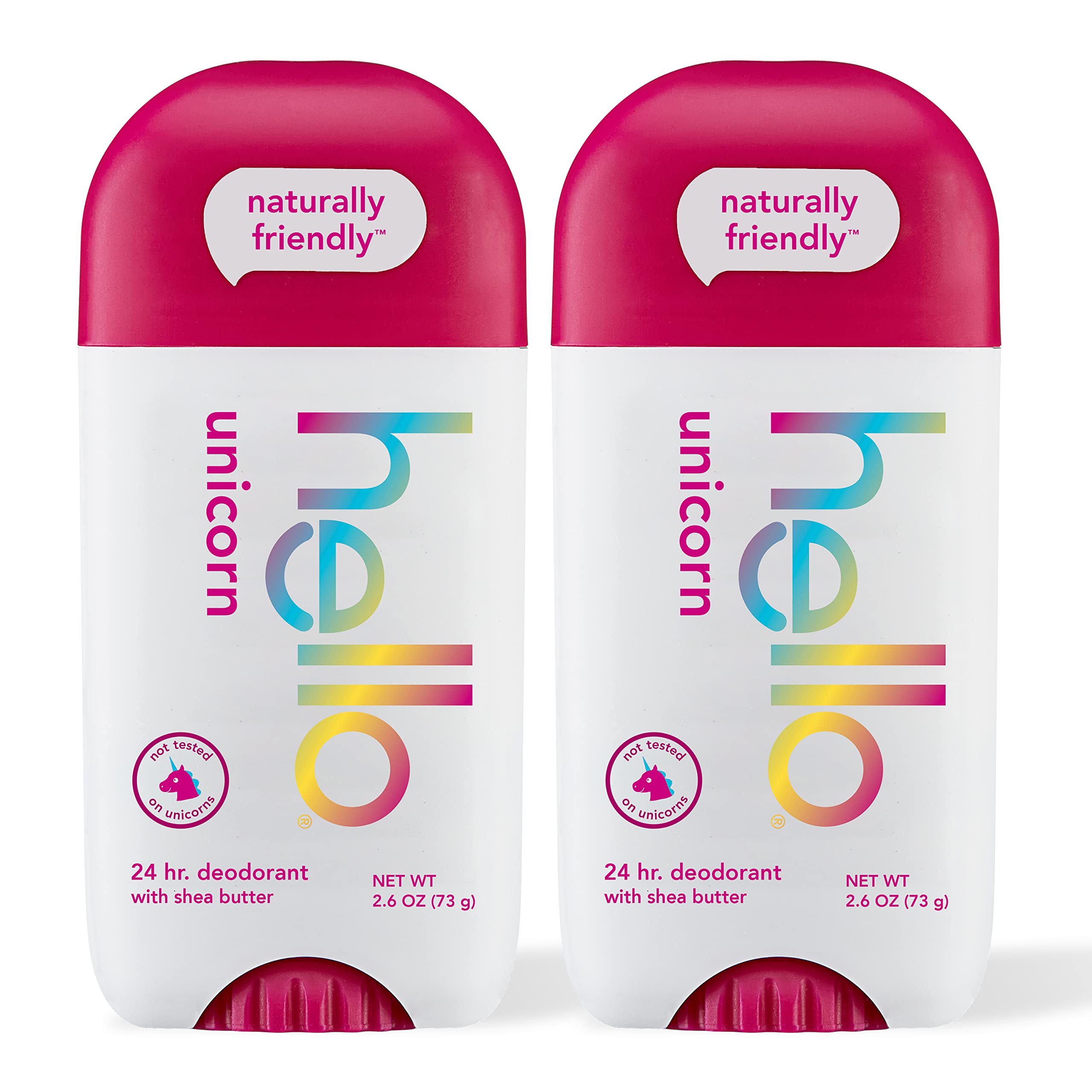 Desodorante Hello Unicorn, Sin Aluminio, 75 Ml, Para Mujeres Y Niños, Paquete De 2 - Venta Internacional.