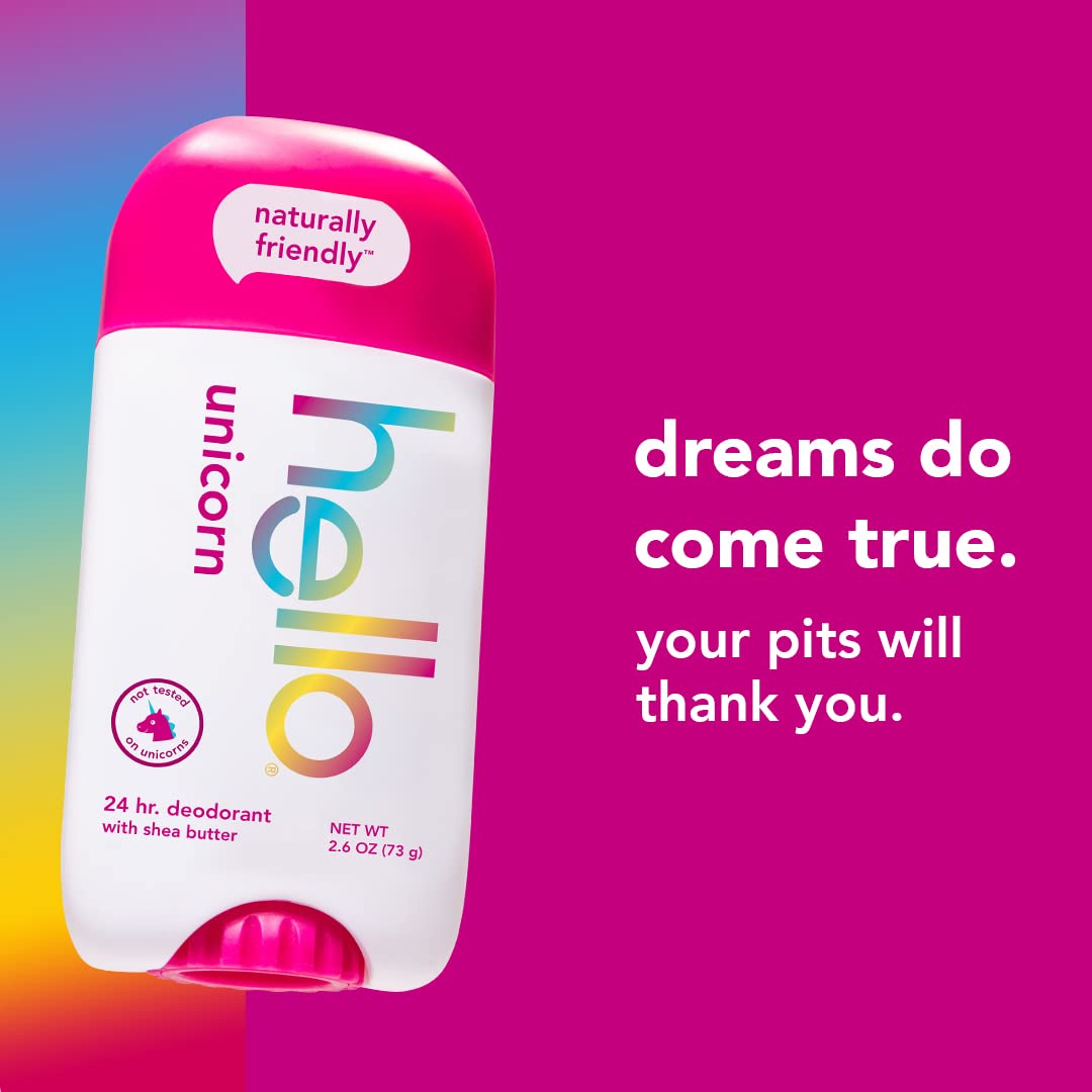 Foto 2 | Desodorante Hello Unicorn, Sin Aluminio, 75 Ml, Para Mujeres Y Niños, Paquete De 2 - Venta Internacional.