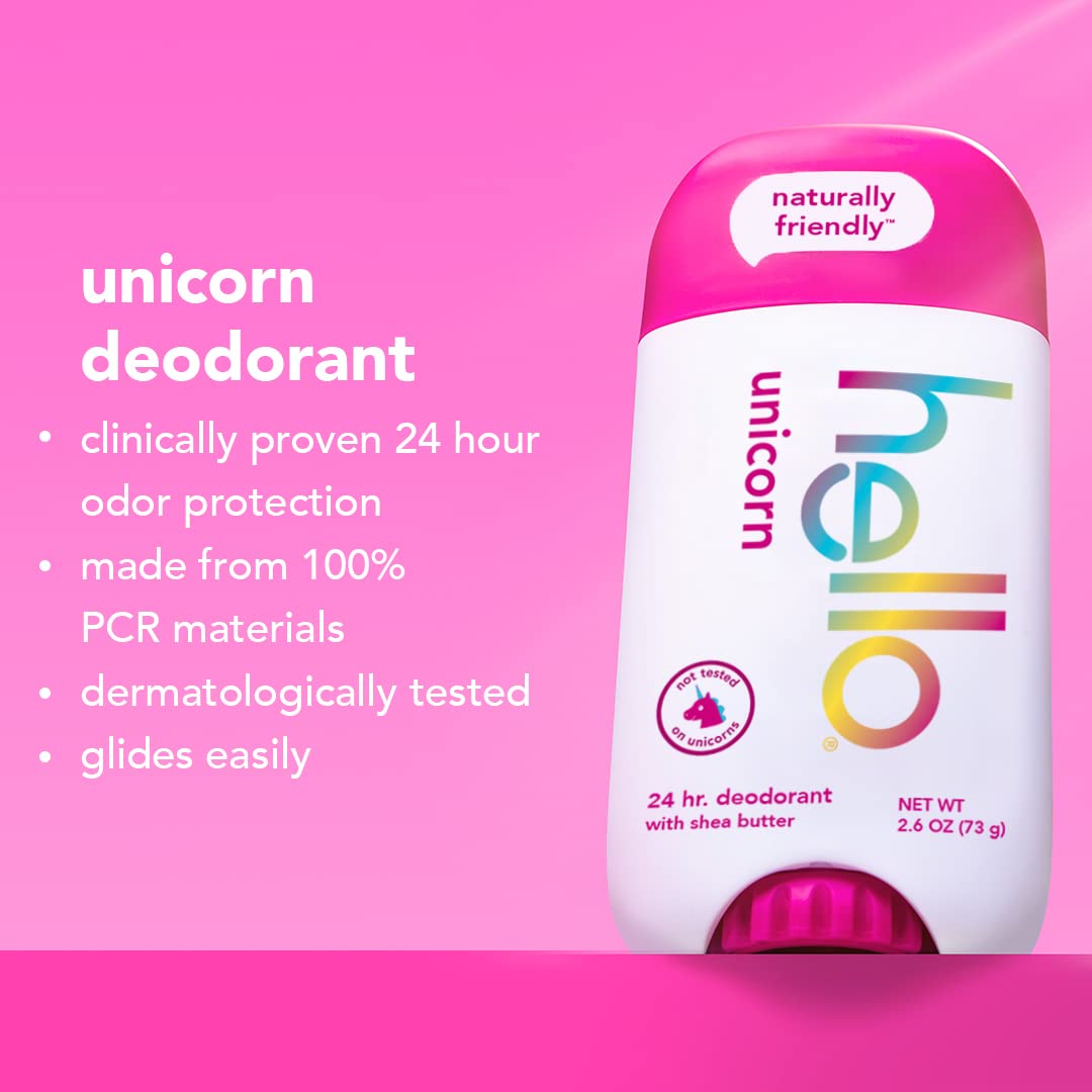 Foto 5 pulgar | Desodorante Hello Unicorn, Sin Aluminio, 75 Ml, Para Mujeres Y Niños, Paquete De 2 - Venta Internacional.