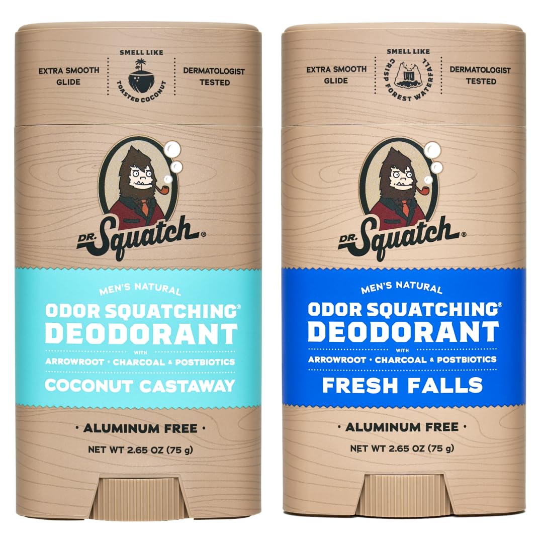 Desodorante Dr. Squatch Natural Sin Aluminio Para Hombre, Paquete De 2 - Venta Internacional.