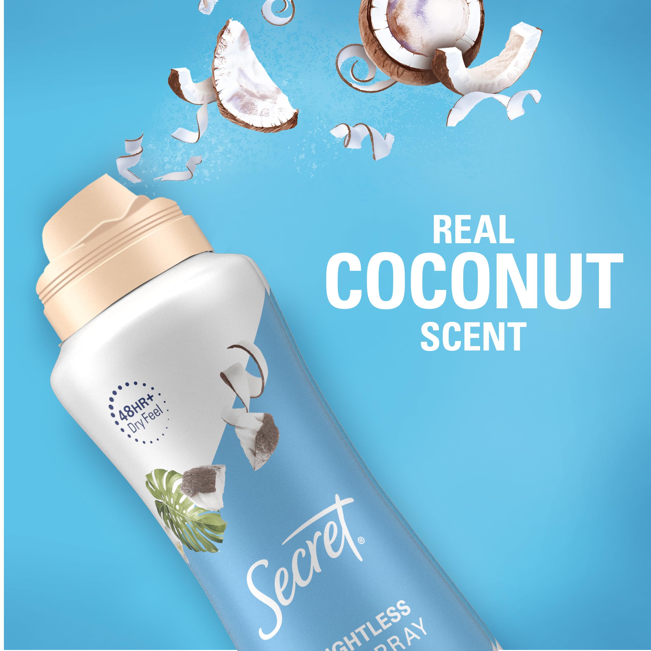 Foto 3 pulgar | Desodorante Antitranspirante Secret Dry Spray Nurturing Coconut - Venta Internacional.