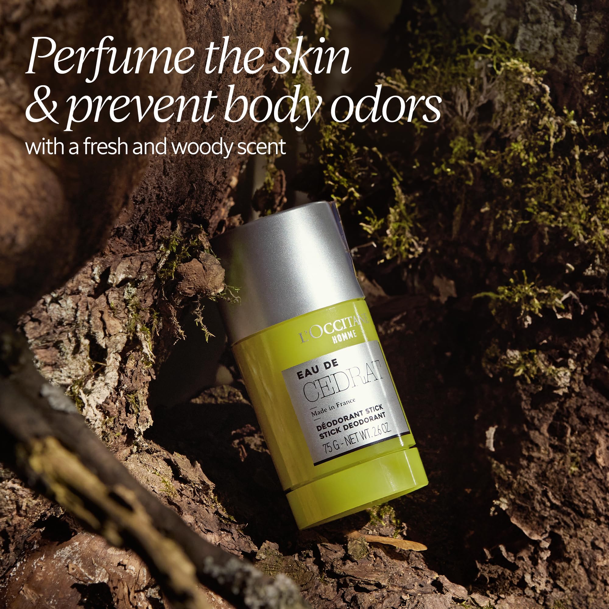Foto 3 pulgar | Desodorante L'occitane Energizing Cedrat Solid Stick Para Hombre, 75 Ml - Venta Internacional.