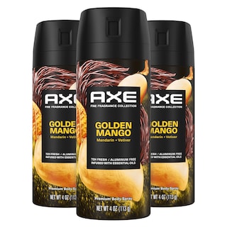 Foto 1 | Desodorante Corporal en Aerosol Axe Fine Fragrance Golden Mango 120 ml 3 Piezas - Venta Internacional