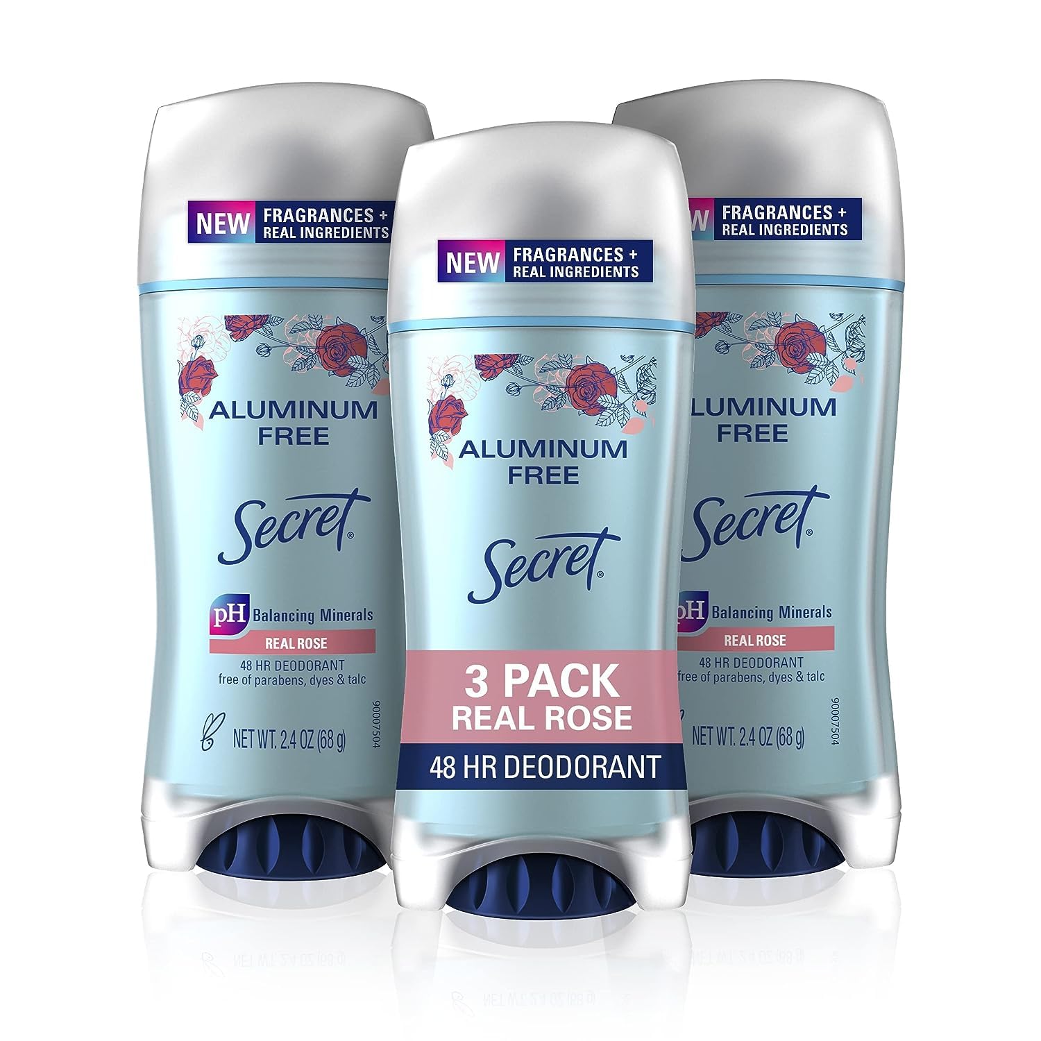 Foto 2 pulgar | Desodorante Secret Sin Aluminio, Sin Aroma A Rosas, 70 Ml, Para Mujer, X3 - Venta Internacional.