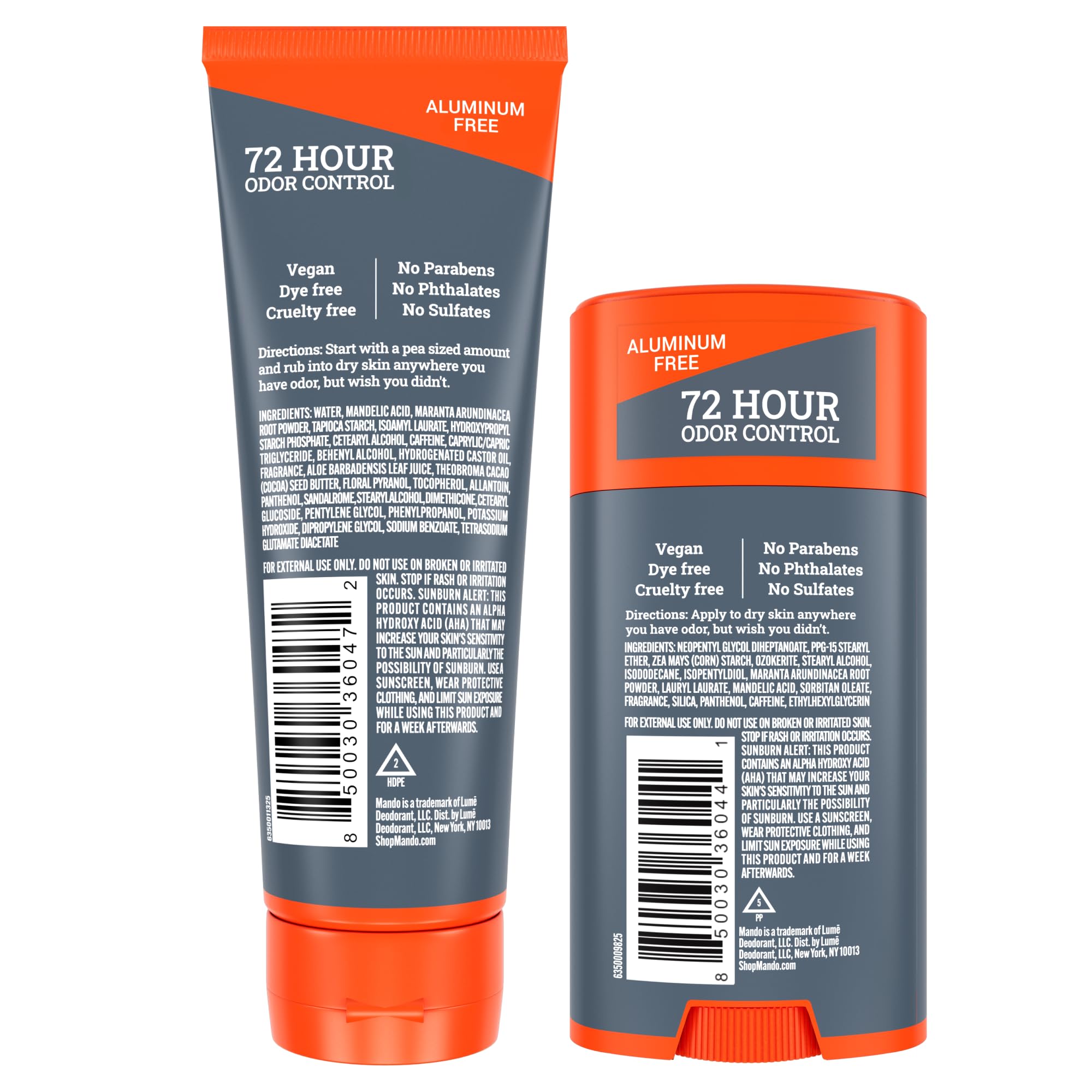 Foto 3 pulgar | Desodorante Mando, Crema Invisible Para Todo El Cuerpo, Tubo De 90 Ml Y Barra Sólida De 75 G - Venta Internacional.