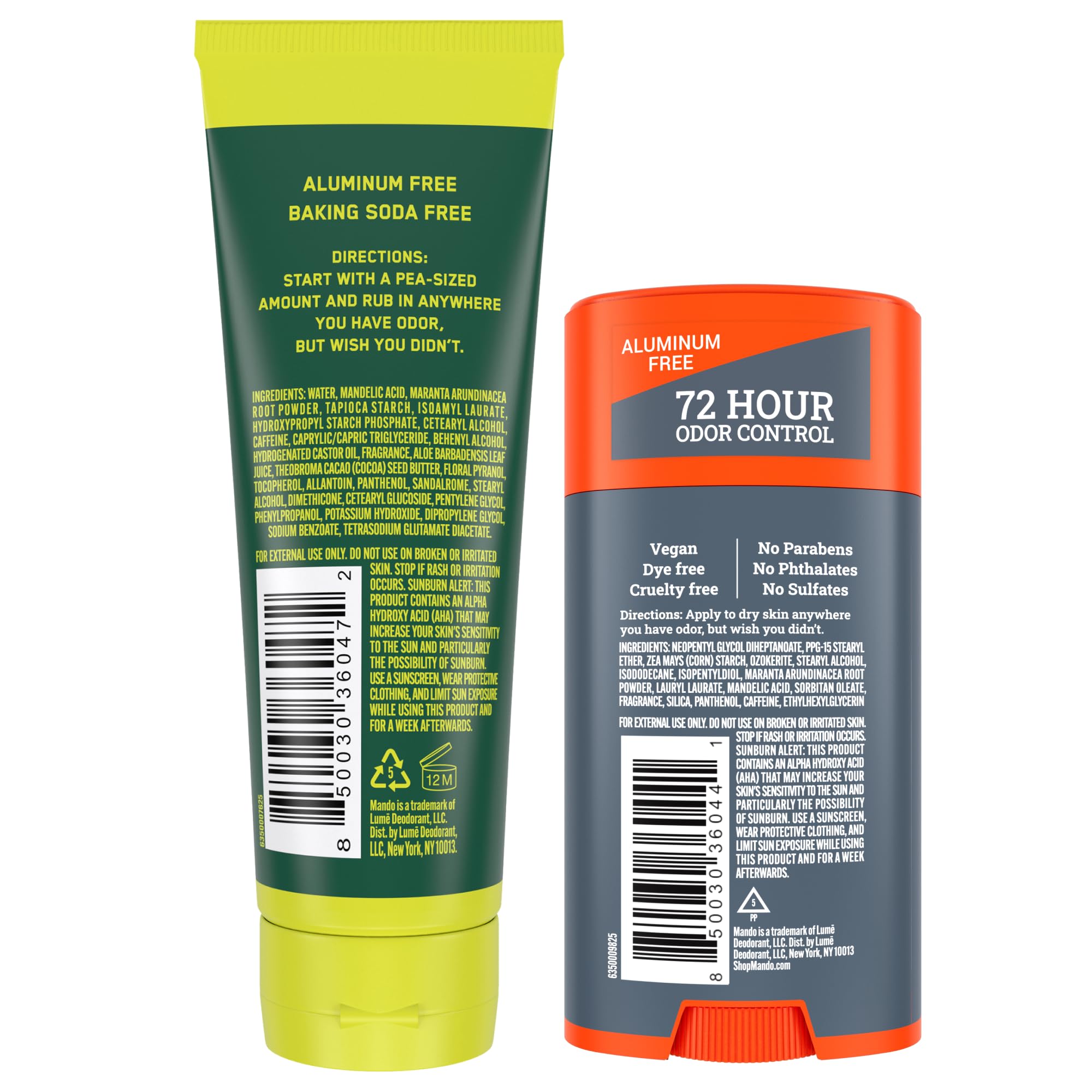 Foto 7 pulgar | Desodorante Mando, Crema Invisible Para Todo El Cuerpo, Tubo De 90 Ml Y Barra Sólida De 75 G - Venta Internacional.
