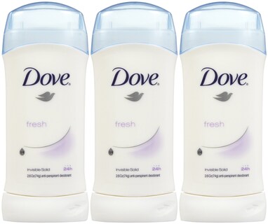 Foto 1 | Desodorante Dove Invisible Solid Fresh, 74 G, 3 Barras - Venta Internacional.