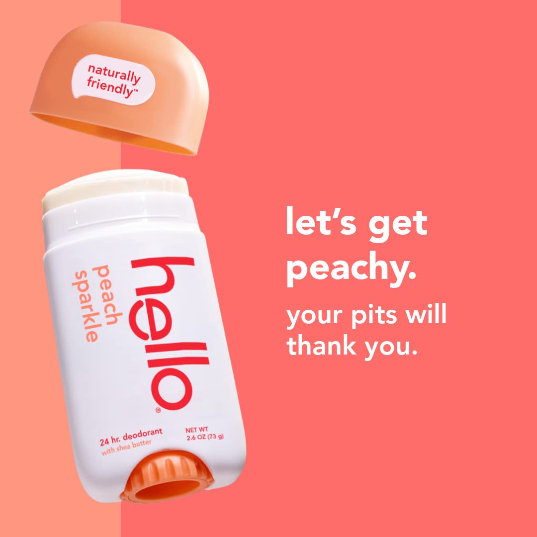 Foto 3 pulgar | Desodorante Hello Peach, Sin Aluminio, 76 Ml, Para Mujeres Y Hombres, Paquete De 2 - Venta Internacional.