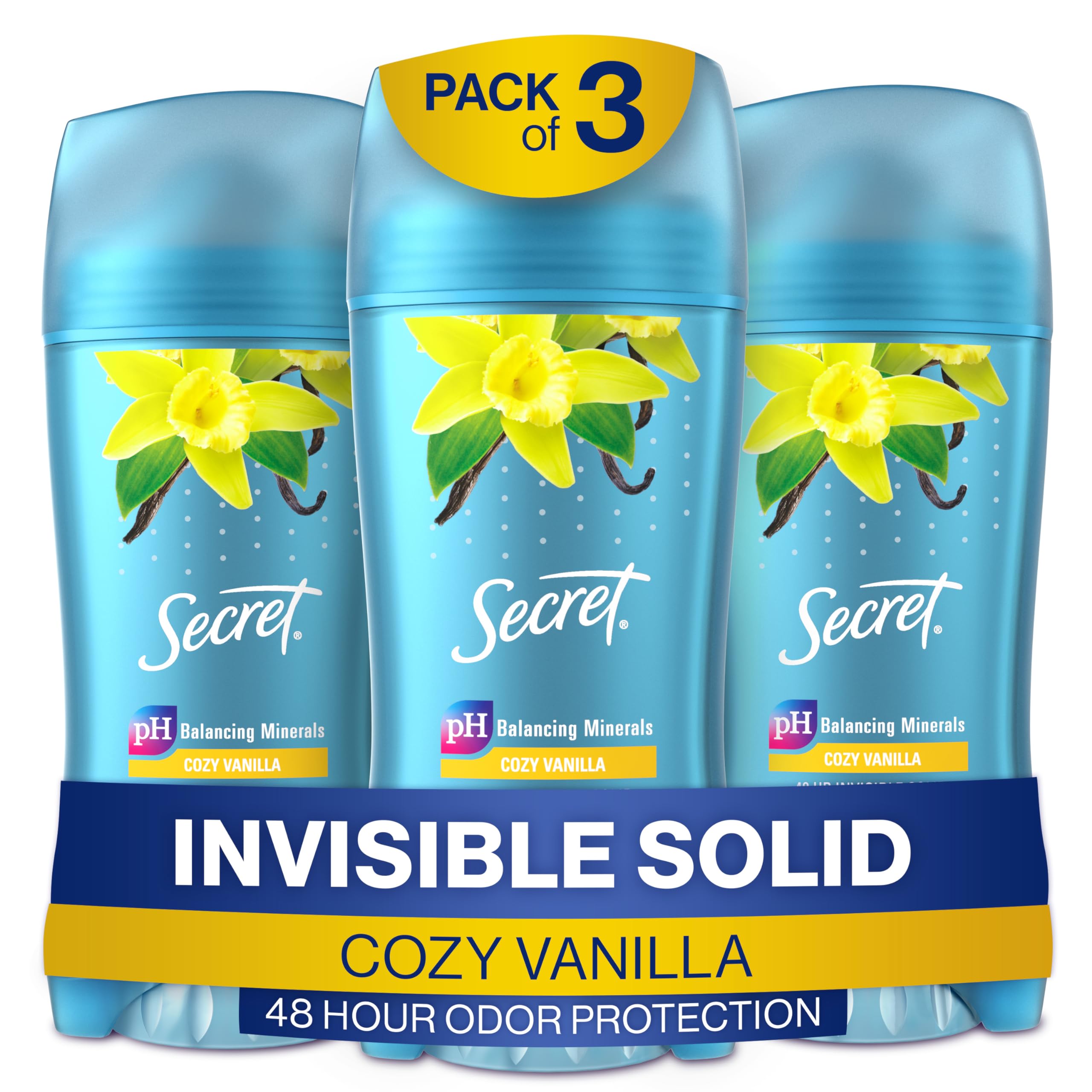 Foto 2 pulgar | Antitranspirante Y Desodorante Secret Vanilla Scent 75 Ml (paquete De 3) Para Mujer - Venta Internacional.