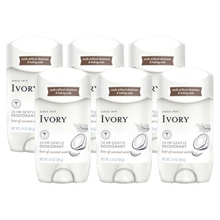 Foto 1 | Desodorante Ivory Marfil Sin Aluminio 70 Ml 6 Unidades - Venta Internacional
