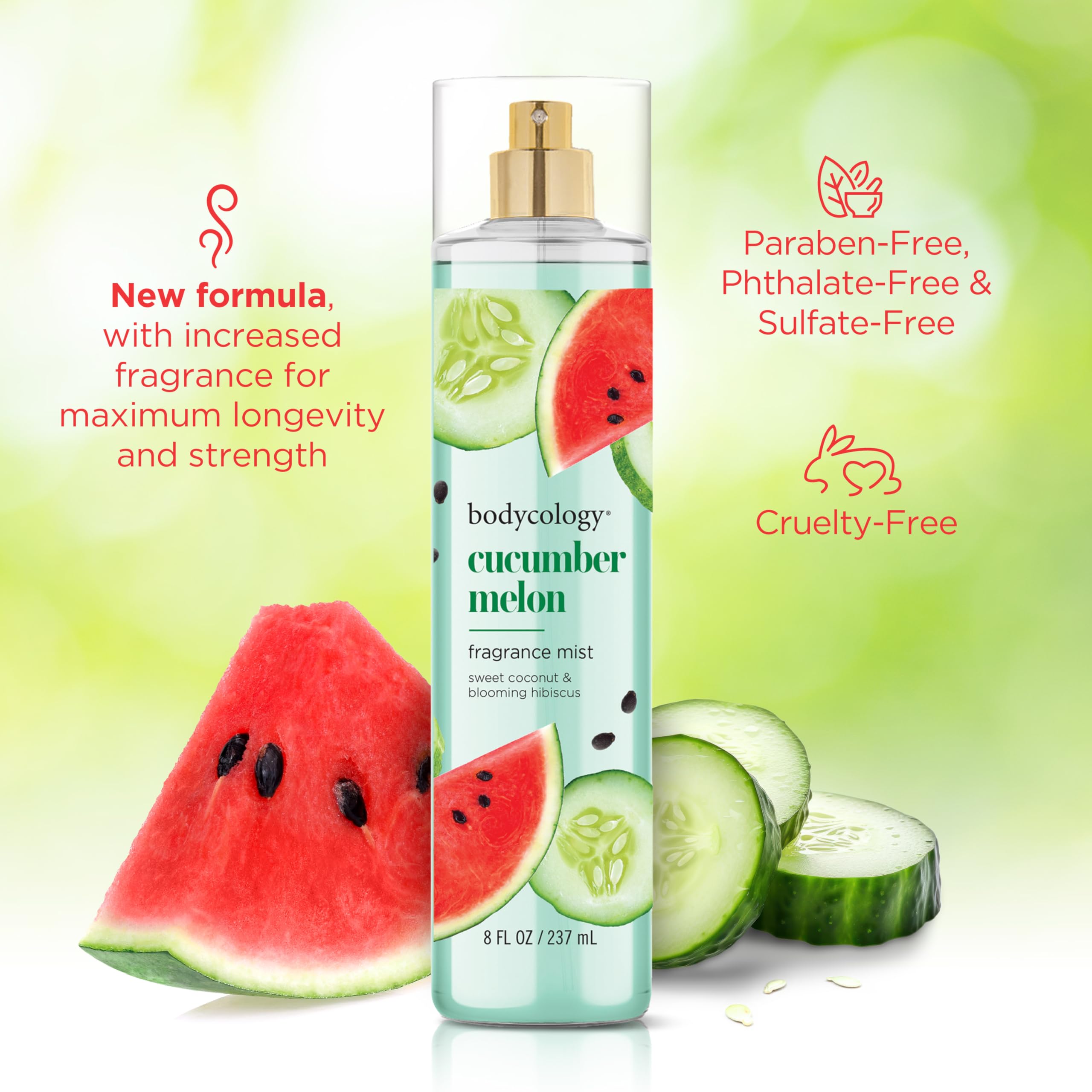Foto 4 pulgar | Body Mist Bodycology Pepino Melon 237 ml para Mujer - Venta Internacional
