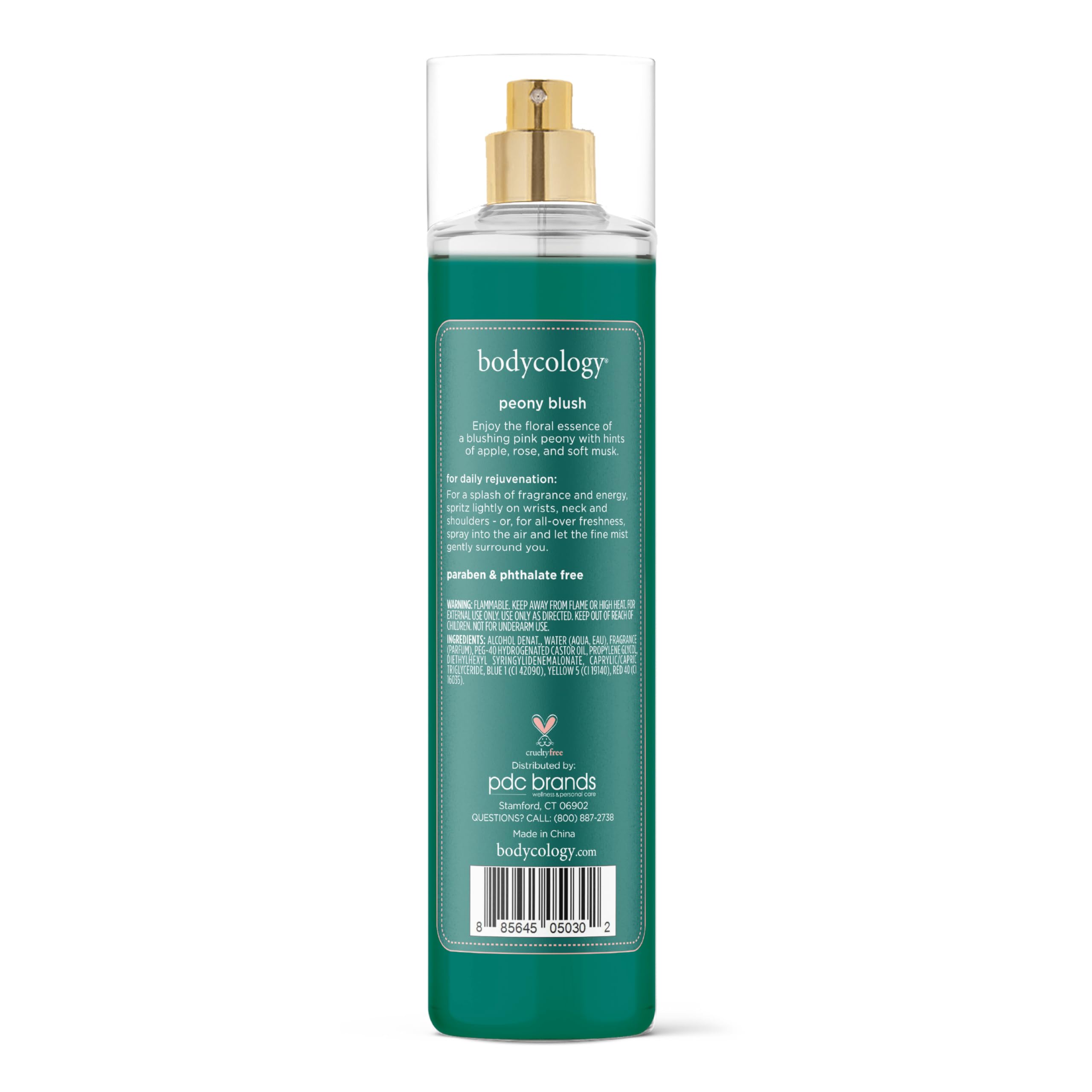 Foto 8 pulgar | Colorete Body Mist Bodycology Con Fragancia De Peonía De Larga Duración, 240 Ml - Venta Internacional.