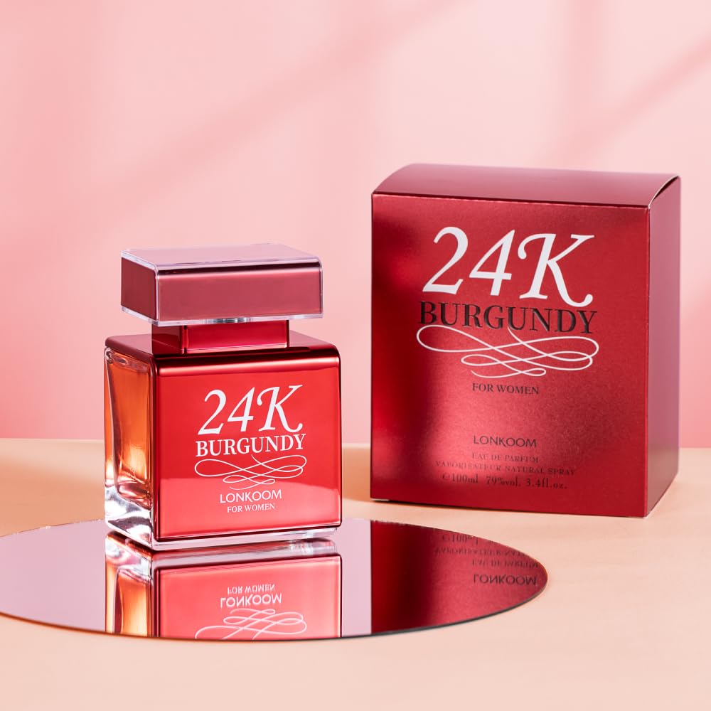Foto 8 pulgar | Perfume Lonkoom 24k Burgundy Eau De Parfum Para Mujer, 100 Ml - Venta Internacional.