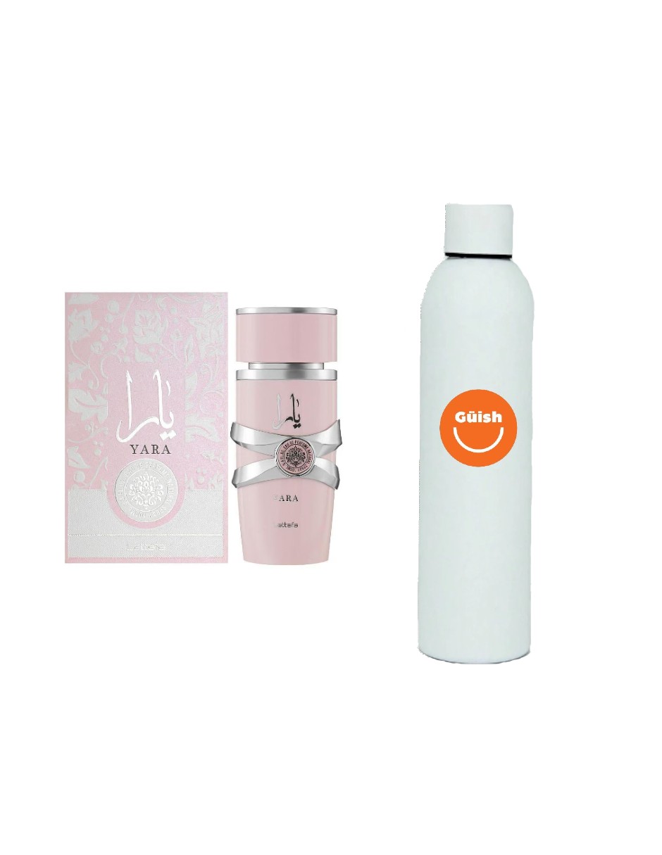 Perfume De Mujer Lattafa Yara Edp 100 Mlen + Termo De Regalo Güish