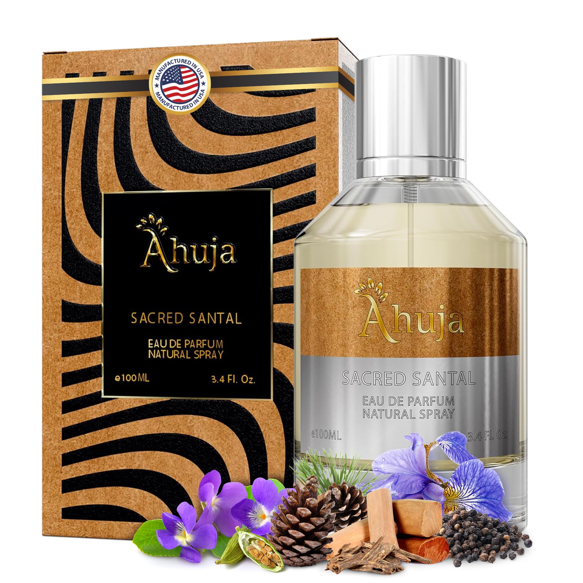 Perfume Ahuja Sacred Santal Eau De Parfum, 100 Ml, Unisex - Venta Internacional.