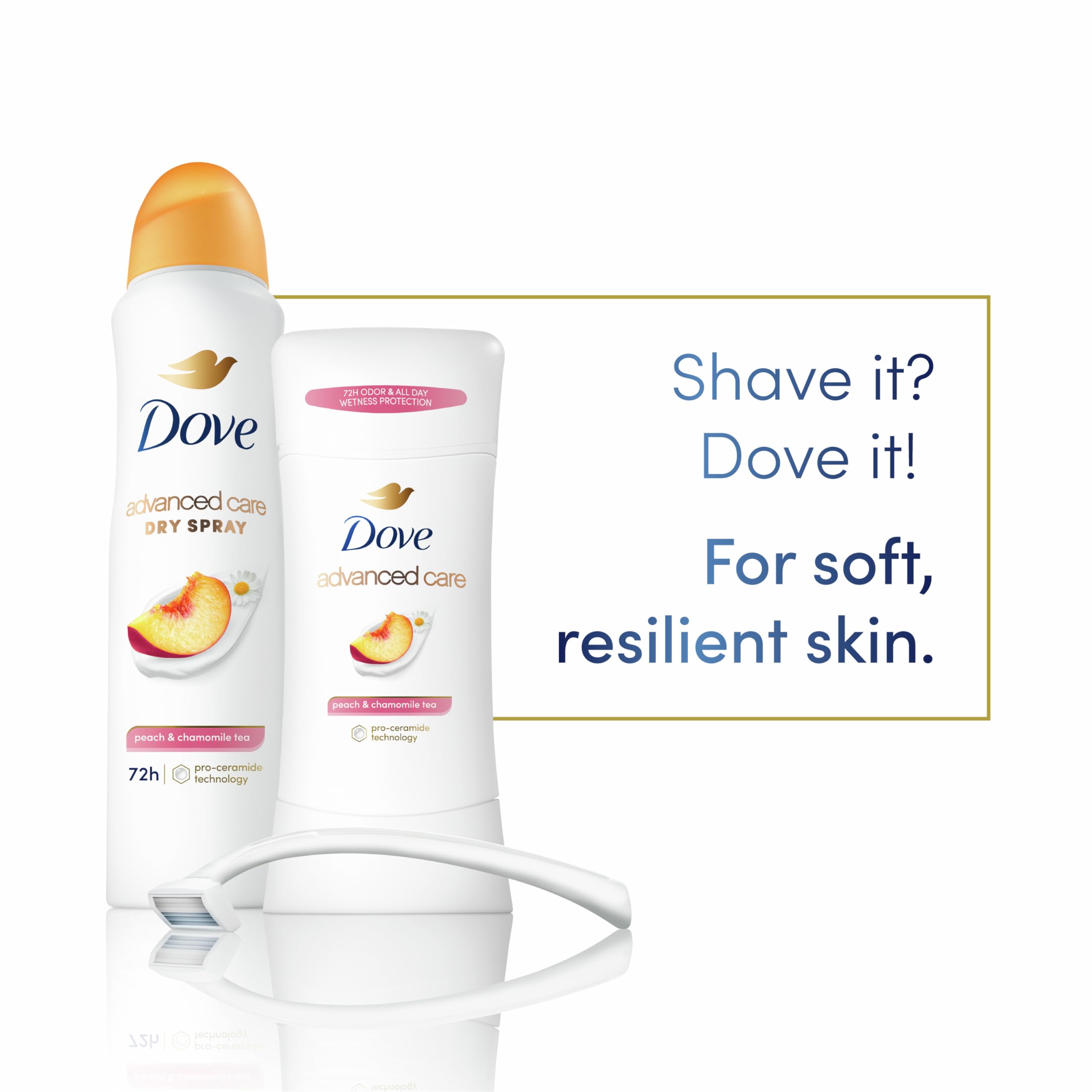 Foto 4 pulgar | Desodorante Antitranspirante en Barra Dove Advanced Care Peach 4 Piezas - Venta Internacional