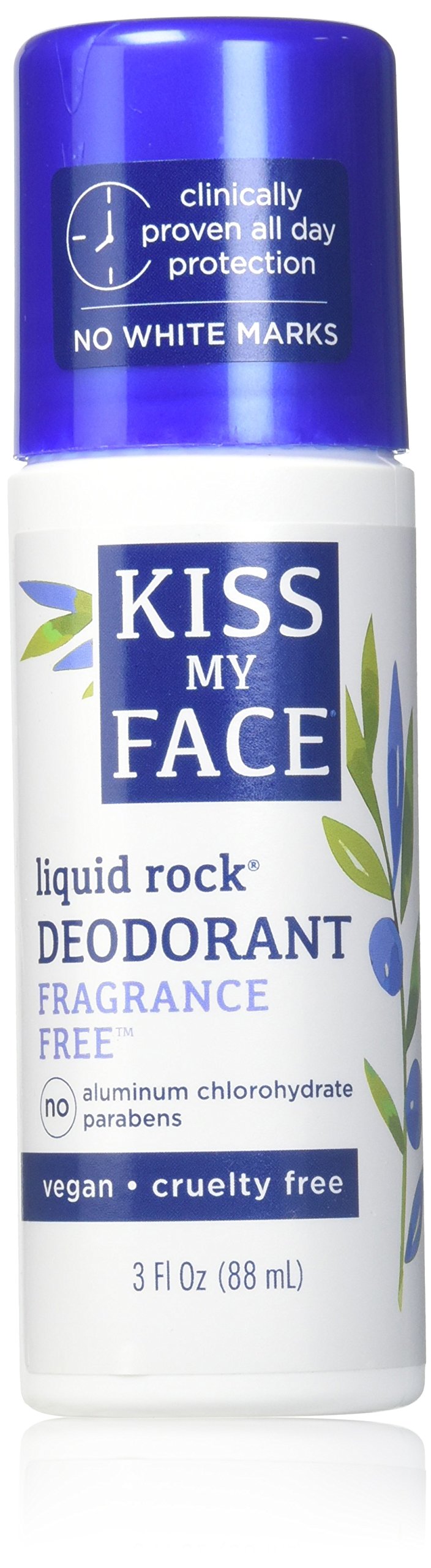 Desodorante Kiss My Face Natural Liquid Rock, Sin Fragancia, 88 Ml - Venta Internacional.