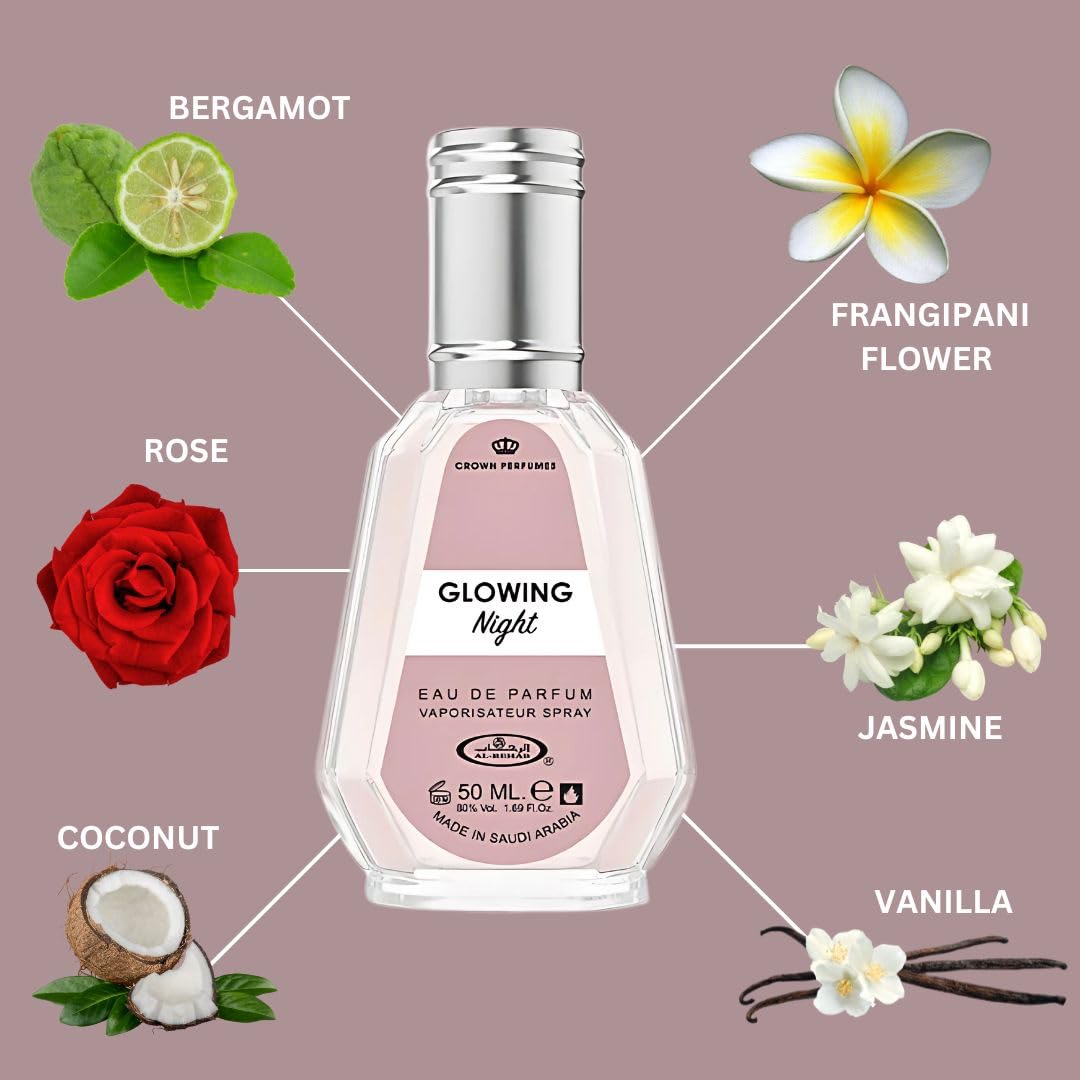 Foto 5 pulgar | Perfume Al-rehab Glowing Night Eau De Parfum Para Mujer, 50 Ml - Venta Internacional.