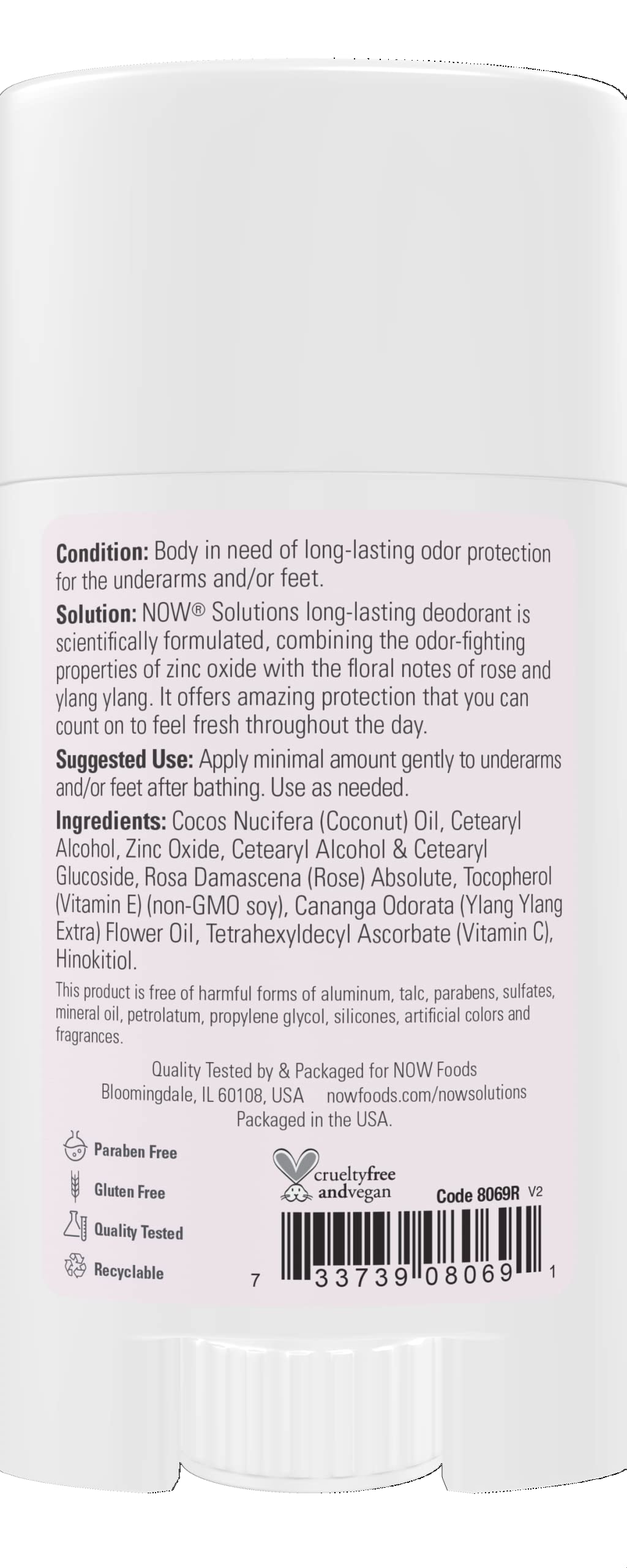 Foto 3 pulgar | Desodorante En Barra Now Solutions Con Aroma A Rosas De 65 Ml De Larga Duración - Venta Internacional.