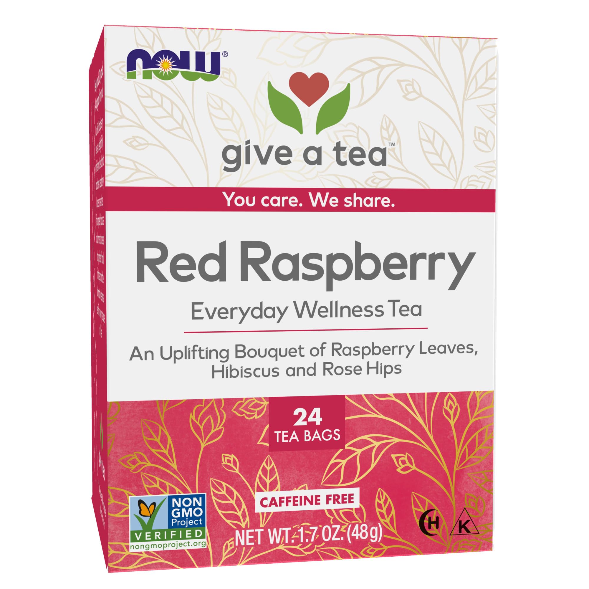 Foto 2 pulgar | Righteous Raspberry De Tea Now Foods Para Mujer, 24 Unidades - Venta Internacional.