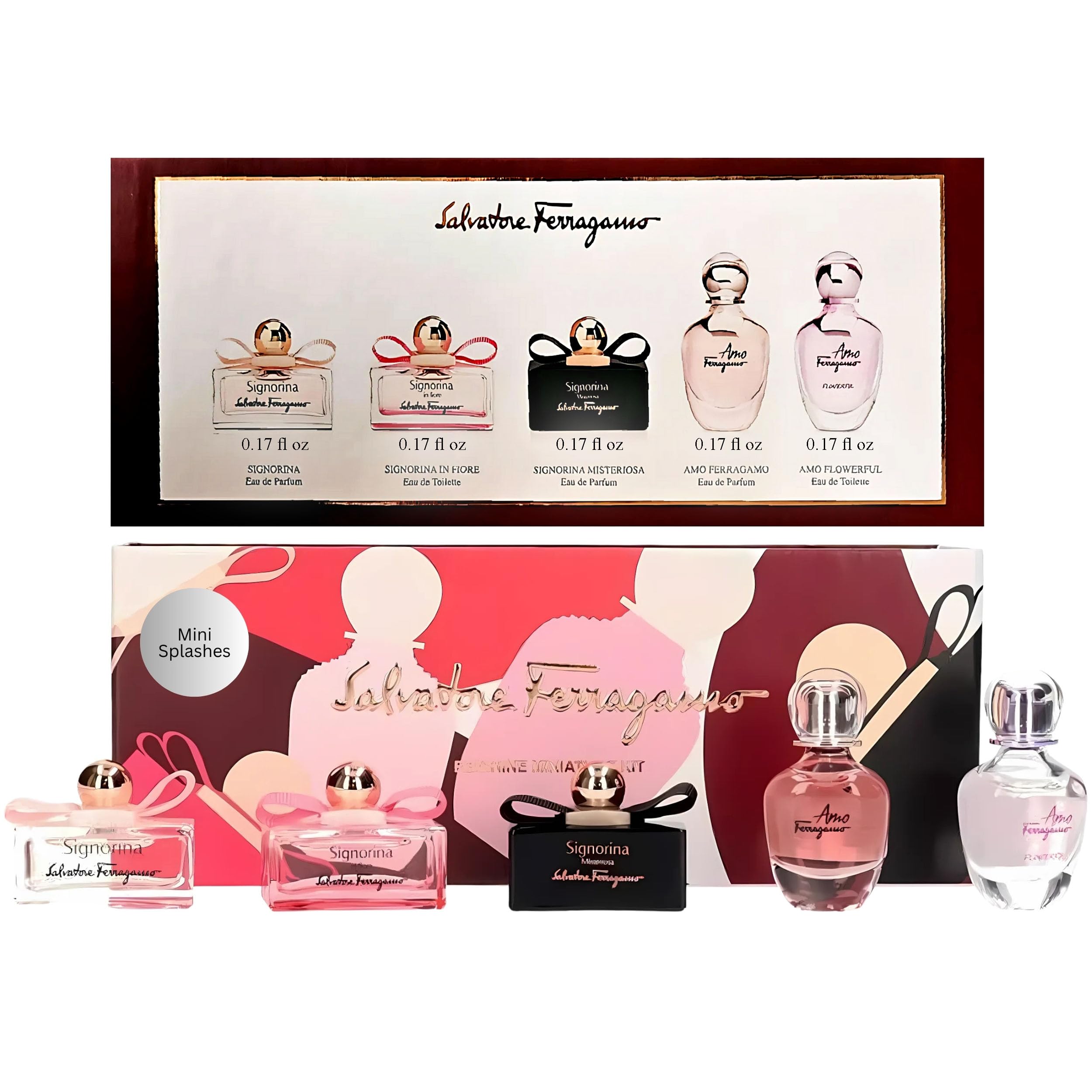 Foto 2 pulgar | Set De Perfume Salvatore Ferragamo Signorina Para Mujer 5x5ml - Venta Internacional.