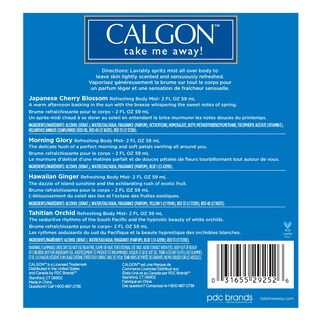 Foto 2 | Set De Regalo Calgon Take Me Away Para Mujer Con Bruma Corporal 60 Ml X4 - Venta Internacional.