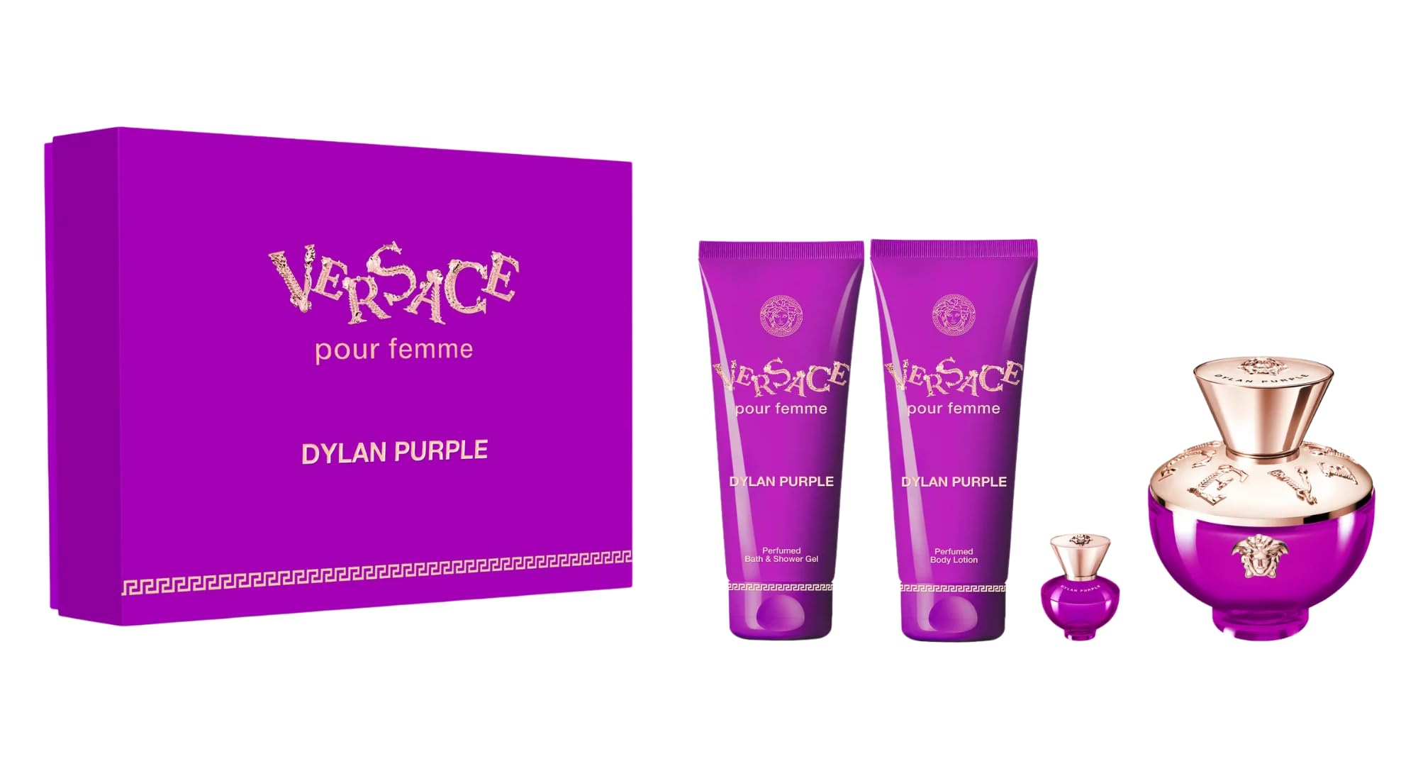 Foto 3 | Set de Perfume Versace Dylan Purple Eau De Parfum 100 Ml 4 Piezas - Venta Internacional