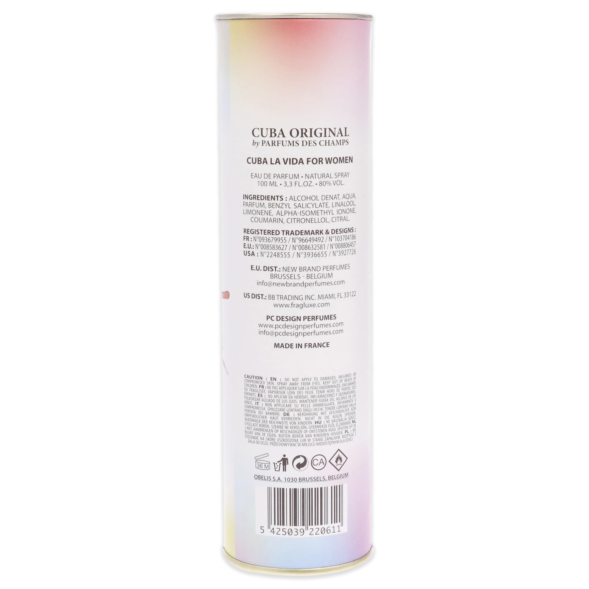 Foto 5 pulgar | Perfume Cuba La Vida Eau De Parfum Para Mujer, 100 Ml - Venta Internacional.