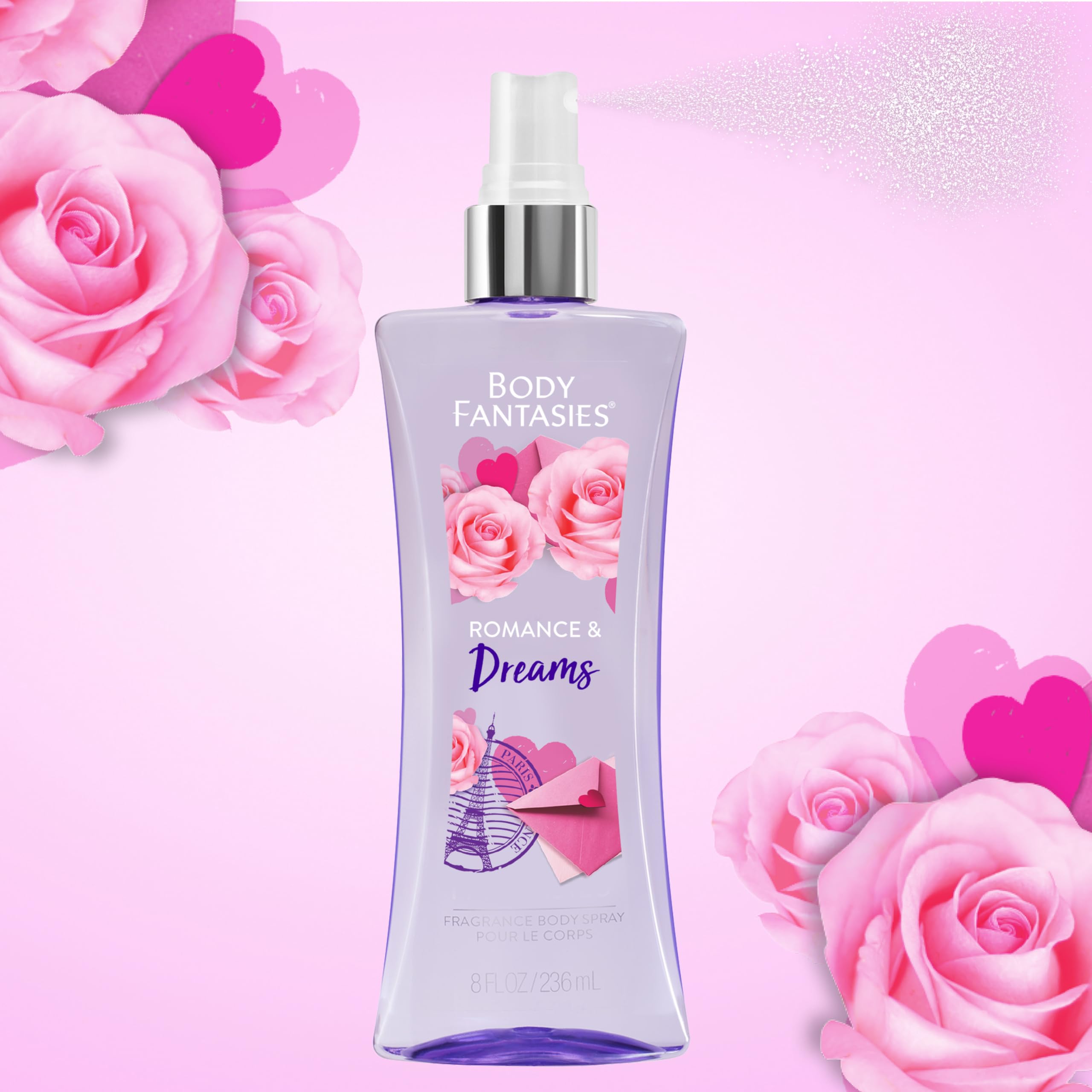 Foto 5 pulgar | Perfume Corporal Body Fantasies Romance And Dreams, 240 Ml - Venta Internacional.