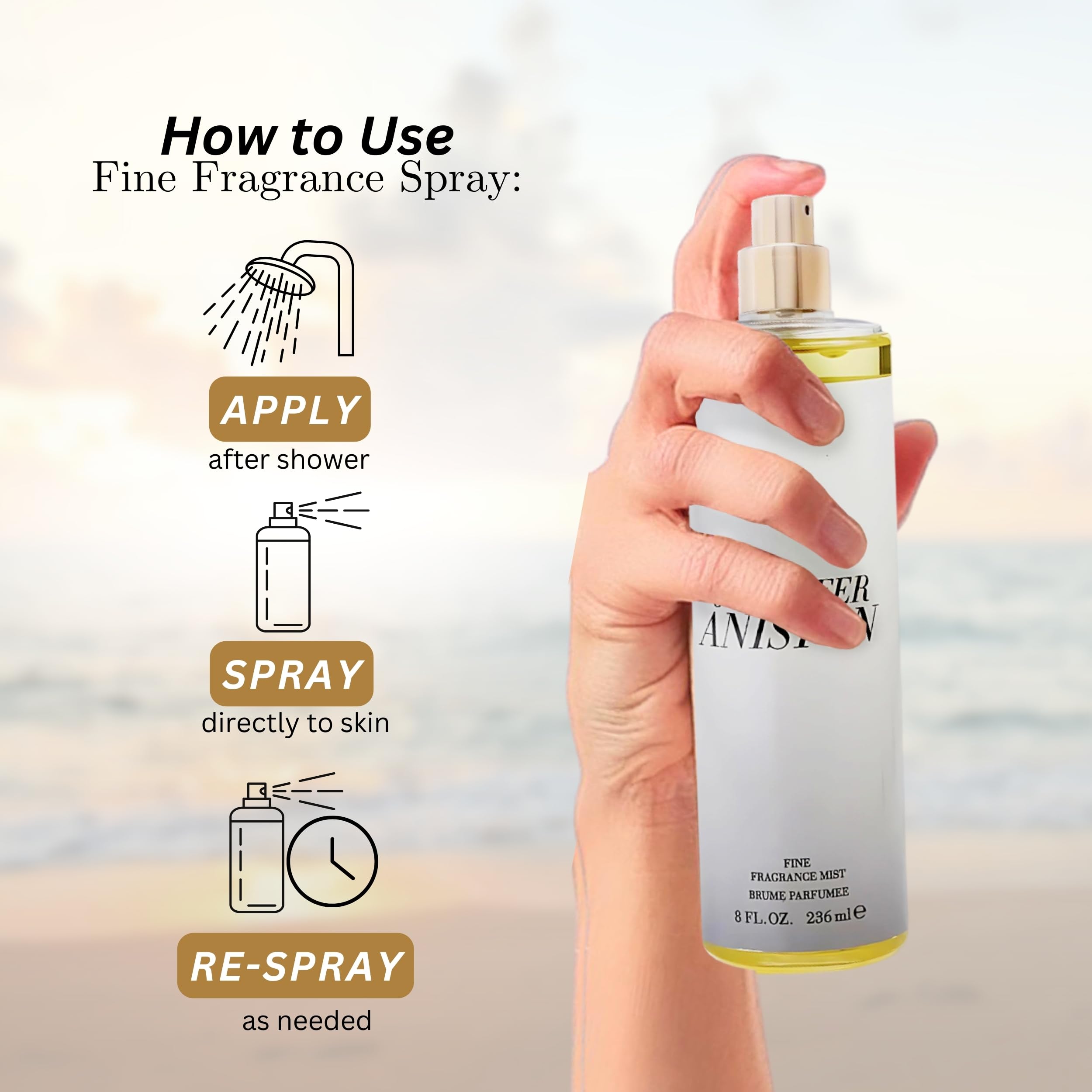 Foto 6 pulgar | Perfume Jennifer Aniston Fine Fragrance Mist 240 Ml Para Mujer - Venta Internacional.