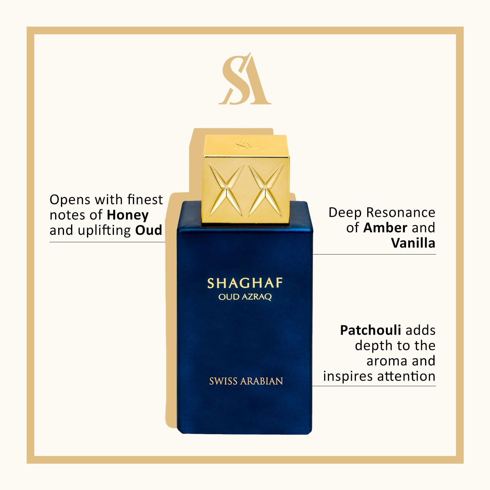 Foto 3 pulgar | Perfume Swiss Arabian Shaghaf Oud Azraq Eau de Parfum 75 ml - Venta Internacional