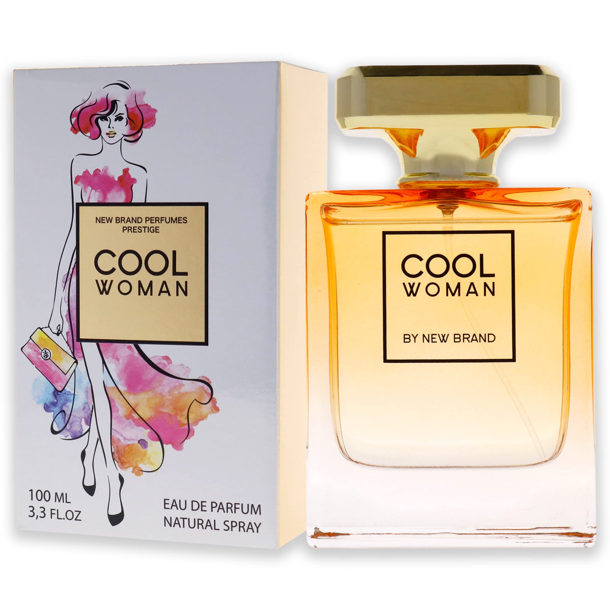 Foto 4 | Perfume New Brand Cool Women Eau De Parfum Para Mujer, 100 Ml - Venta Internacional.