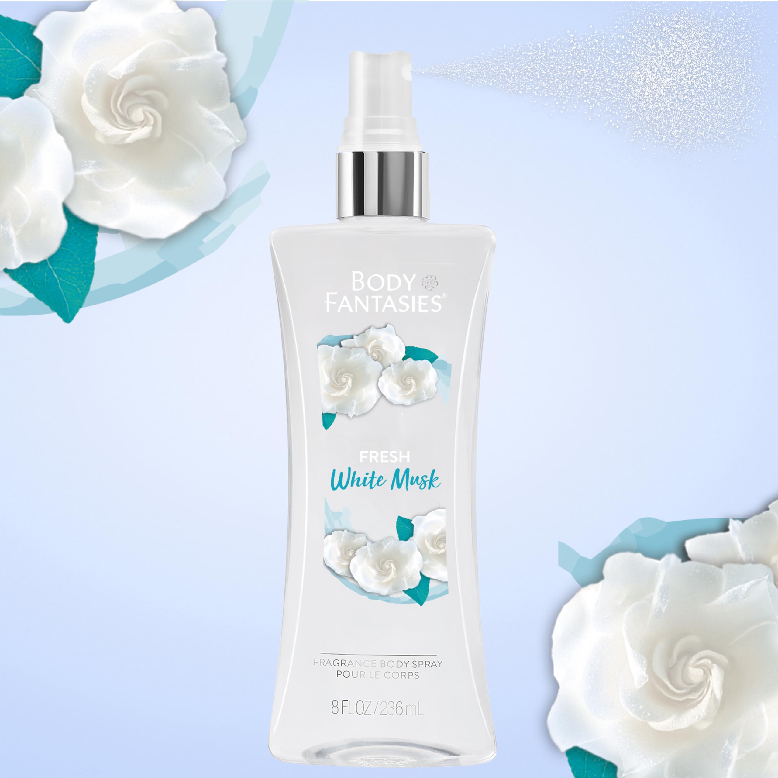 Foto 5 pulgar | Perfume Corporal Body Fantasies Fresh White Musk 236 Ml - Venta Internacional.