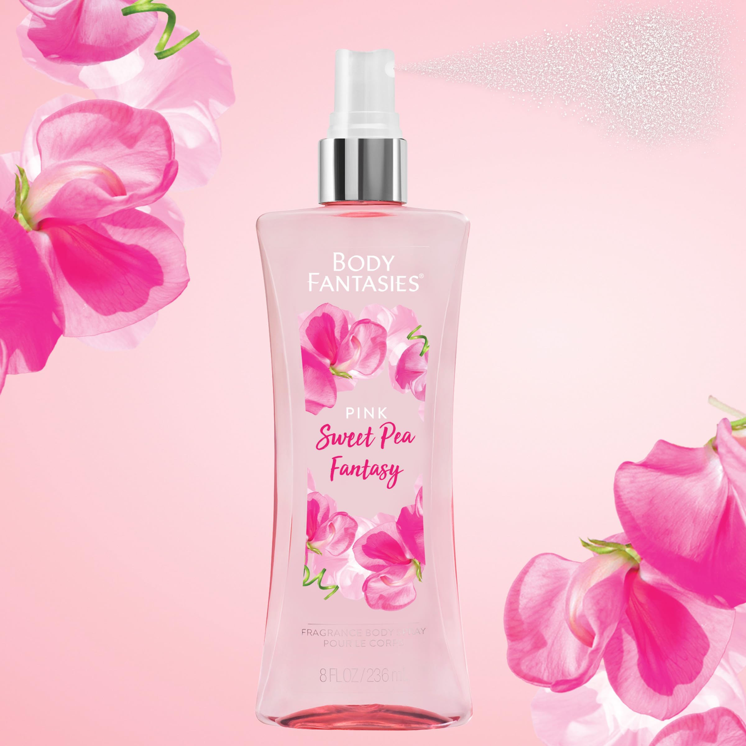 Foto 5 pulgar | Perfume Corporal Body Fantasies Pink Sweet Pea Fantasy 240 - Venta Internacional.