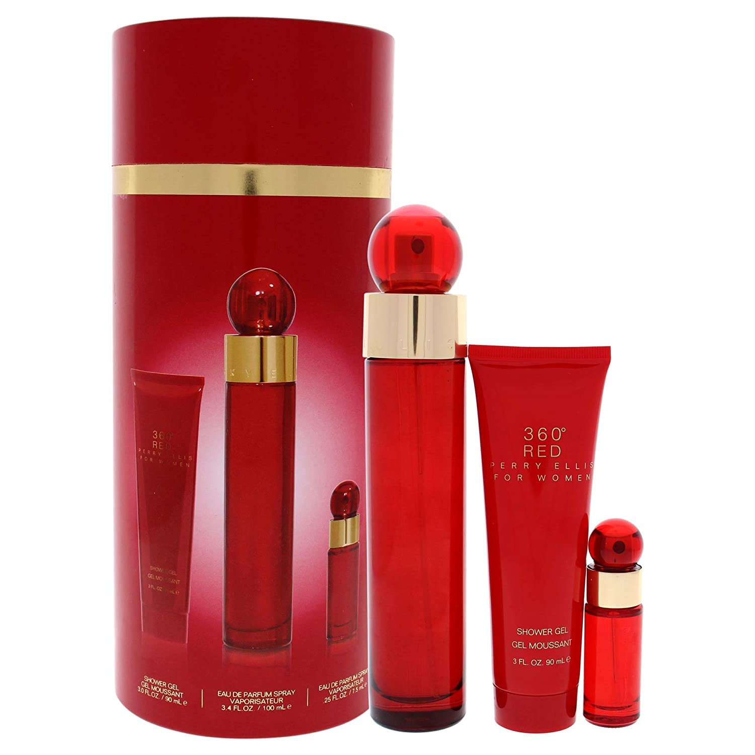 Foto 2 pulgar | Set De Regalo De Perfume Perry Ellis 360° Red Para Mujer - Venta Internacional.